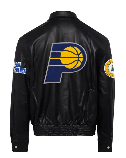 Jeff Hamilton Indiana Pacers Full Leather Jacket