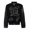 Jeff Hamilton Los Angeles Lakers Wool & Leather Black Jacket