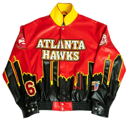Jeff Hamilton X Atl Hawks Leather Jacket