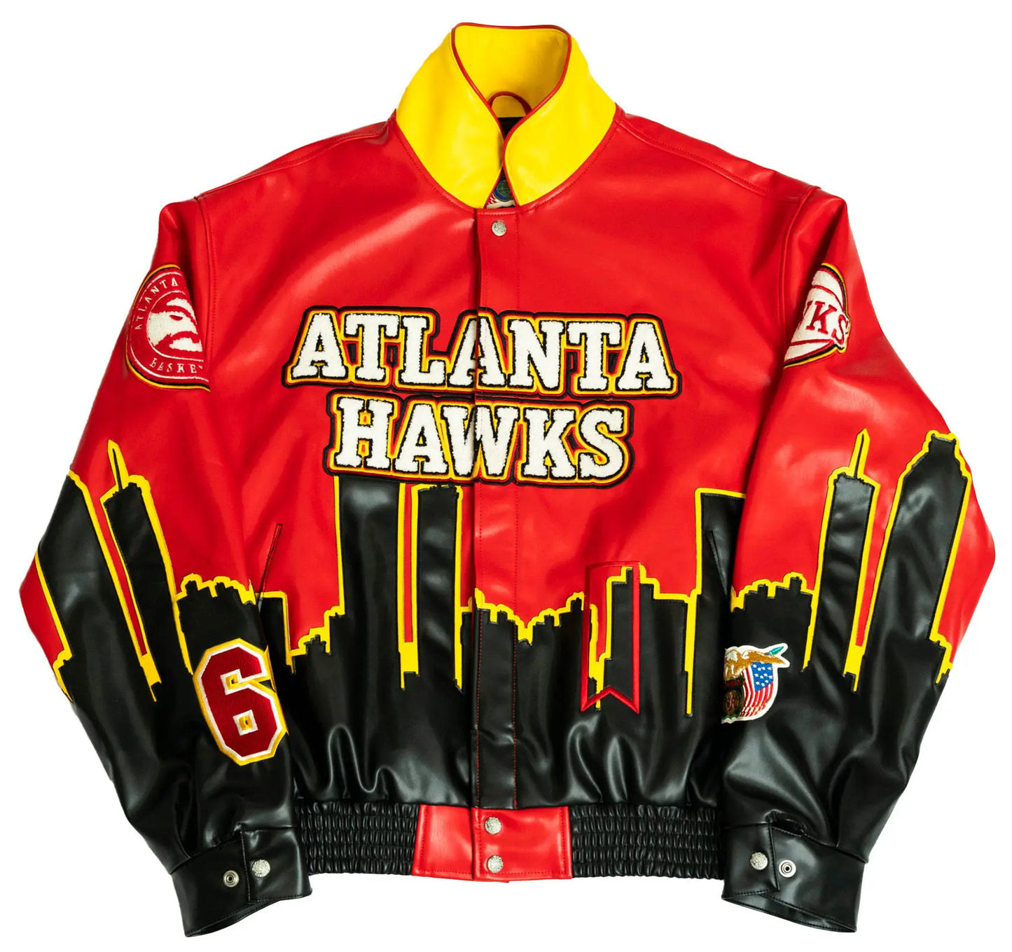Jeff Hamilton X Atl Hawks Leather Jacket