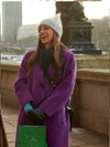 Jolly Good Christmas Anji Purple Coat