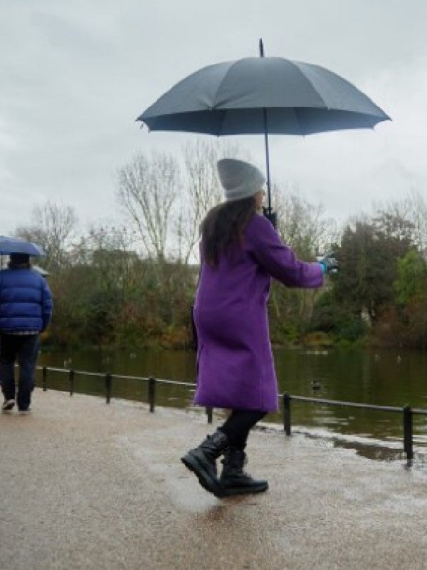 Jolly Good Christmas Anji Purple Coat