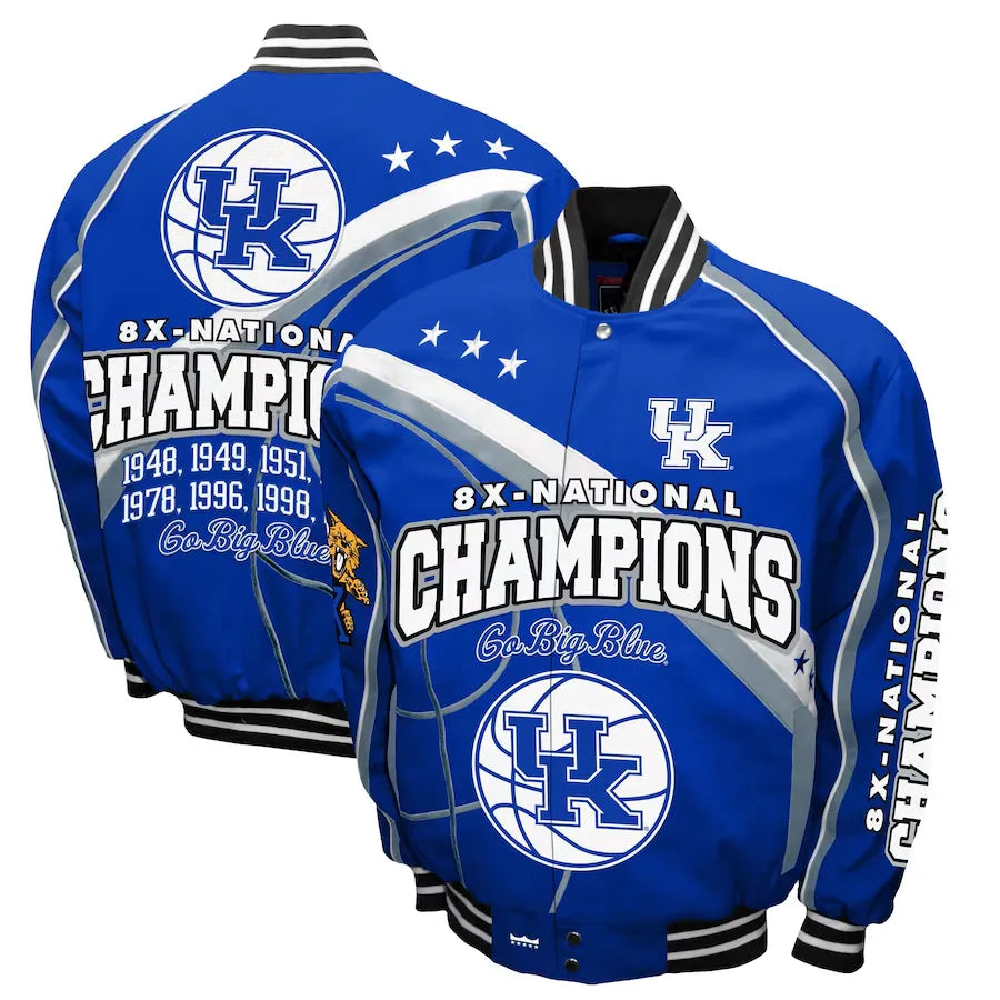 Kentucky Wildcats Basketball 8-Time Champions Jacket