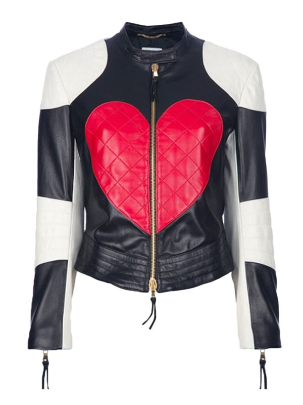Kylie Minogue Red Heart Valentine Leather Jacket