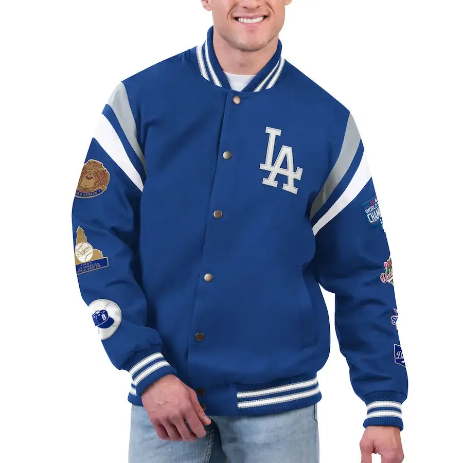 LA Dodgers 7x World Series Champion Royal Varsity Jacket