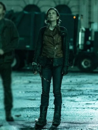 The Walking Dead: Dead City Maggie Rhee Leather Vest