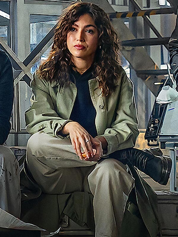 Lift 2024 Úrsula Corberó Green Coat