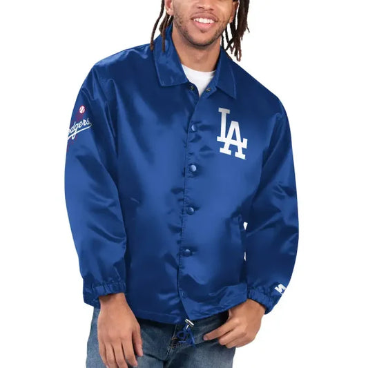 Los Angeles Dodgers Starter Royal Satin Jacket