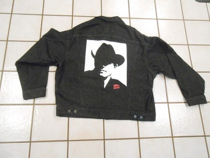 Marlboro Vintage 90s Black Denim Truckers Jacket