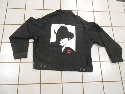 Marlboro Vintage 90s Black Denim Truckers Jacket
