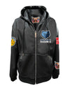 Jeff Hamilton Memphis Grizzlies Leather Hooded Jacket