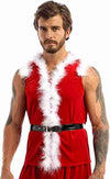 Men Faux Fur Christmas Vest