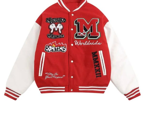 Men Oversized Streetwear Retro Embroidery Jacket