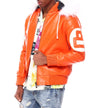 Mens Orange 8 Ball Hooded Jacket