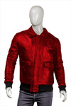 Mens Bomber Red Jacket