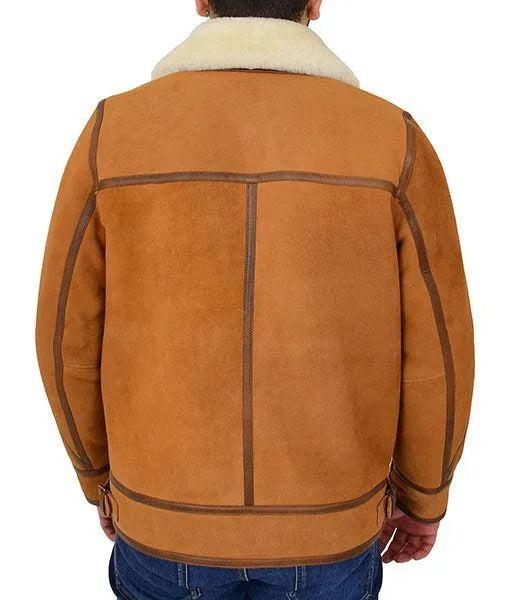 Mens Texan Mud Sheepskin Leather Jacket