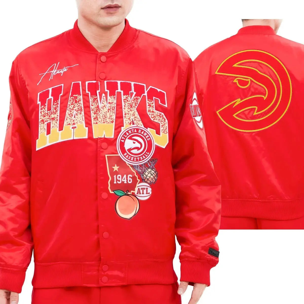 NBA Atlanta Hawks Hometown Men’s Satin Jacket