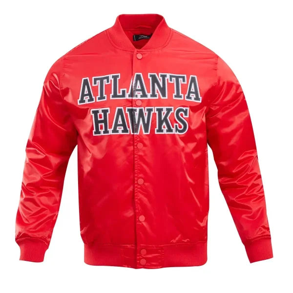 NBA Atlanta Hawks Logo Men’s Satin Jacket