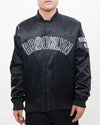NBA Brooklyn Nets Big Logo Satin Jacket