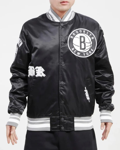 NBA Brooklyn Nets Old English Jacket
