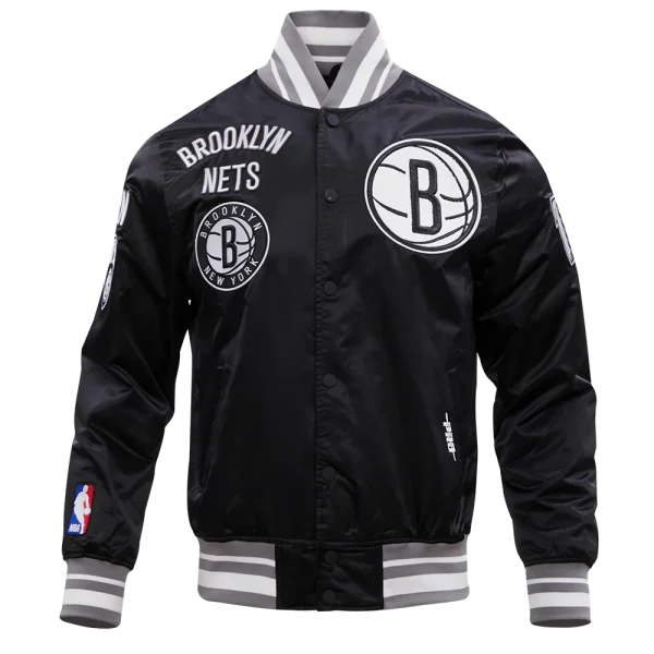 NBA Brooklyn Nets Retro Classic Satin Jacket