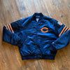 NFL Chicago Bears Vintage Retro Navy Satin Jacket