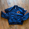 NFL Chicago Bears Vintage Retro Navy Satin Jacket