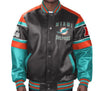 NFL Miami Dolphins Multicolor Leather Jacket