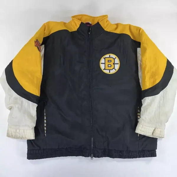 NHL 90s Vintage Apex One Boston Bruins Winter Jacket