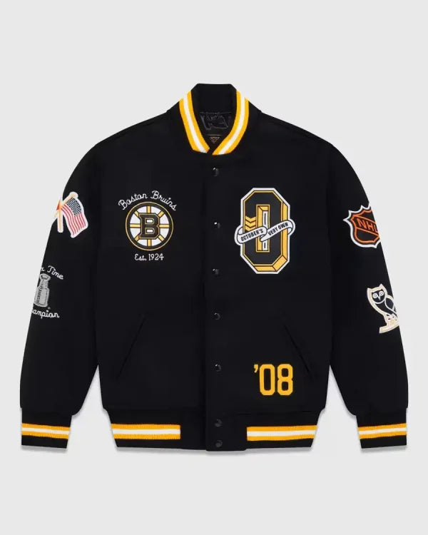 OVO Boston Bruins Varsity Jacket