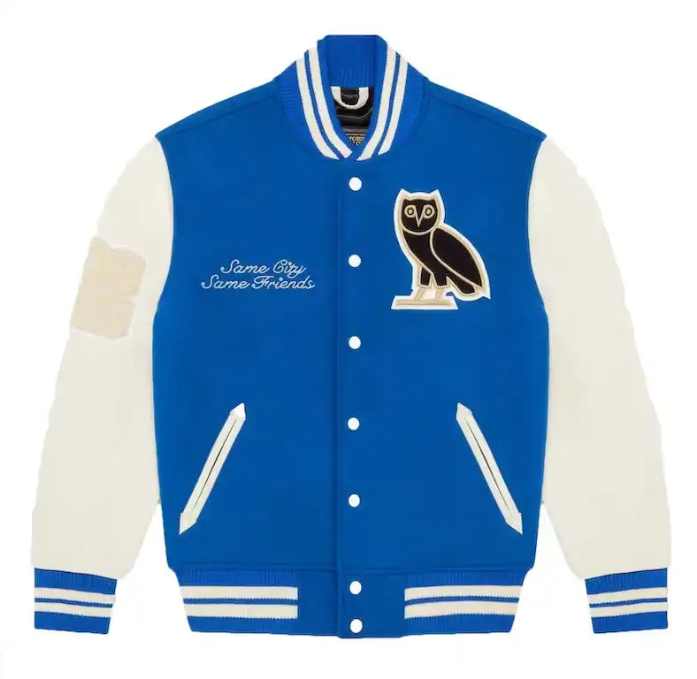 OVO Collegiate Varsity Blue Jacket
