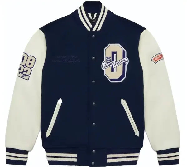 OVO Collegiate Varsity Navy Jacket