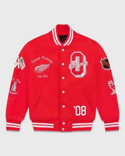 OVO Detroit Redwings Varsity Jacket