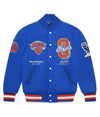 OVO New York Knicks Varsity Blue Wool Jacket