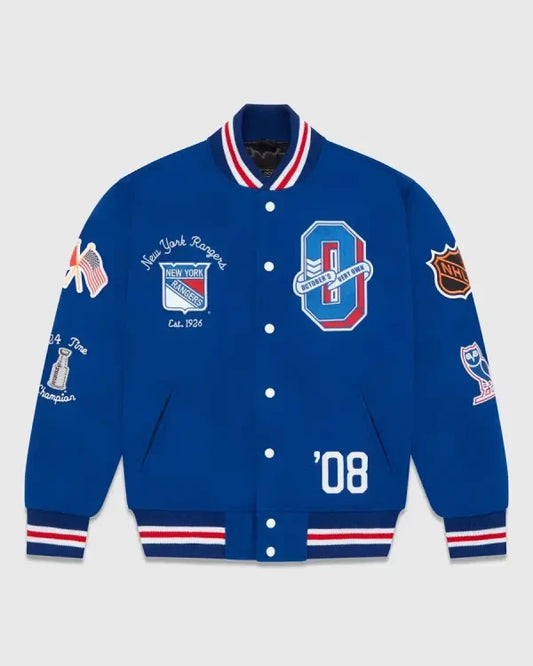 OVO New York Rangers Varsity Jacket