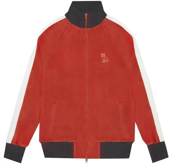 OVO Terry Cloth Track Red Jacket