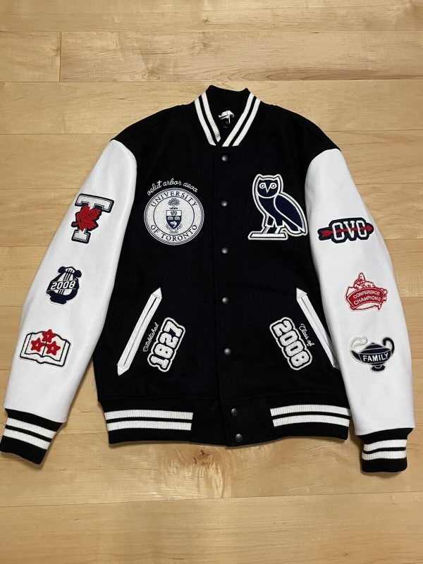 OVO X UofT Varsity Team Black Jacket