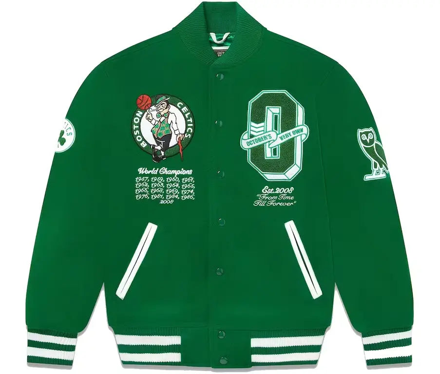 OVO x NBA Celtics Varsity Jacket