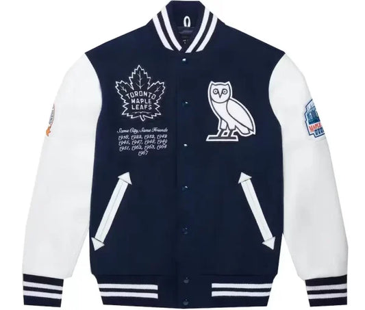 OVO x Toronto Maple Leafs Varsity Jacket