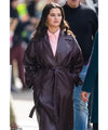 Only Murders In The Building Selena Gomez Leather Coat