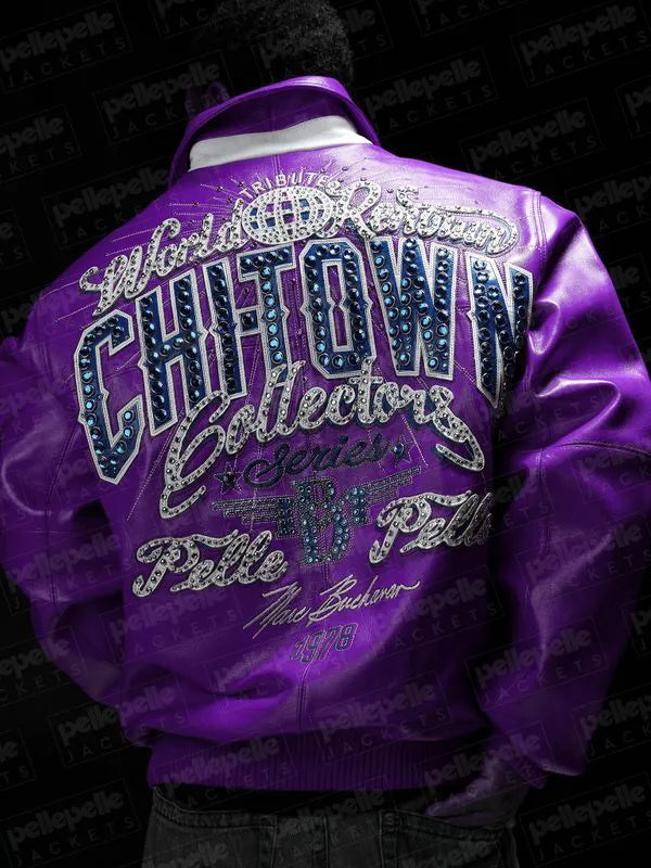 Pelle Pelle Purple Chi-Town Leather Jacket