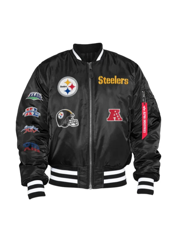 Pittsburgh Steelers X Alpha X New Era MA-1 Jacket