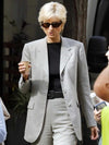 Princess Diana The Crown Season 5 Grey Blazer