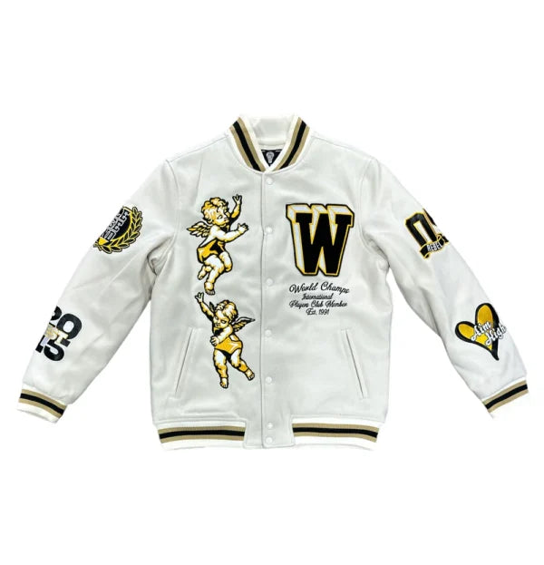 Rebel Minds Men’s Varsity Cream Jacket