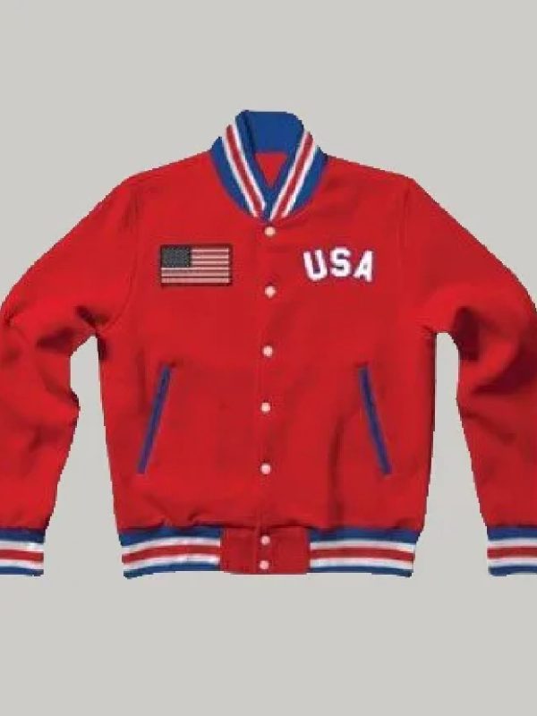 Red Letterman United States Jacket