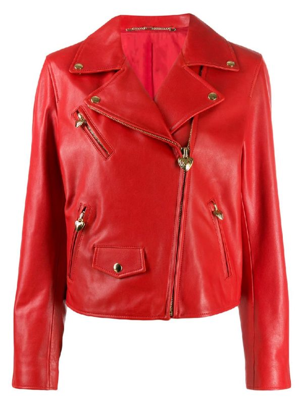 Red Women’s Leather Jacket