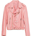 Riverdale Ginger Lopez Pink Motorcycle Leather Jacket