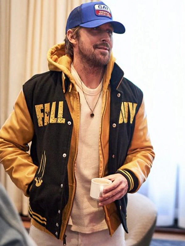 Ryan Gosling The Fall Guy Letterman Varsity Jacket