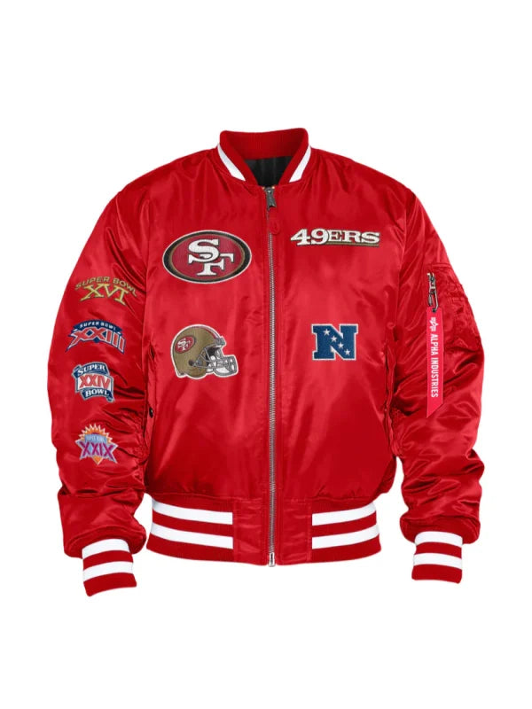 San Francisco 49ers X Alpha X New Era MA-1 Jacket