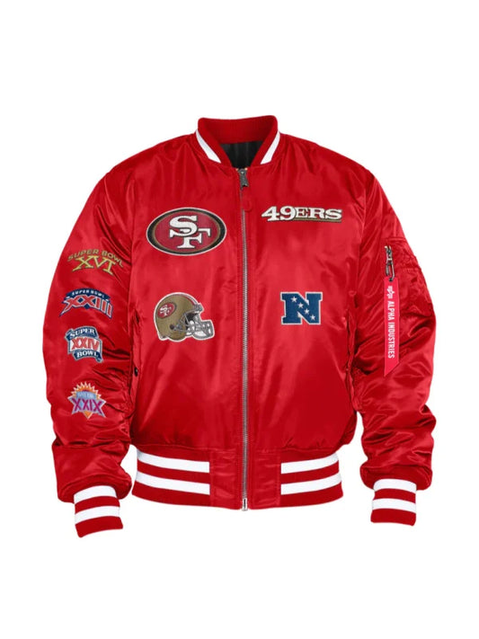 San Francisco 49ers X Alpha X New Era MA-1 Jacket